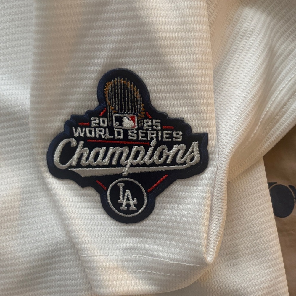 Nike World Series Champs MLB New Era Dodgers Baseball Jersey - Picture 6 of 6